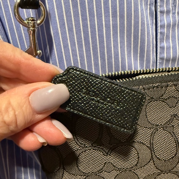 Coach Black and Gray Signature Crossbody Bag - Picture 2 of 6